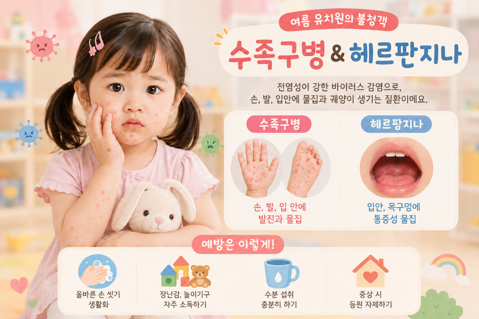 아이비어린이병원 수족구 예방법